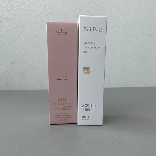 新品 未使用 NINE ナイン マルチスタイリングオイル リッチ 100ml BCオイルローズトリートメント 2点セット