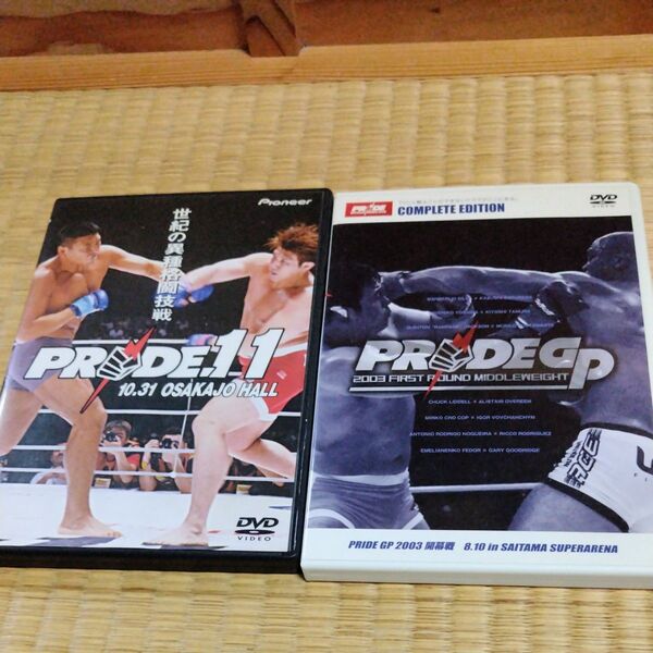 PRIDE DVD 2枚セット PRIDE.11 PRIDE GP 2003