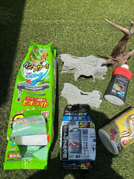 アクアリウム引退 流木、濾過器、バクテリア等