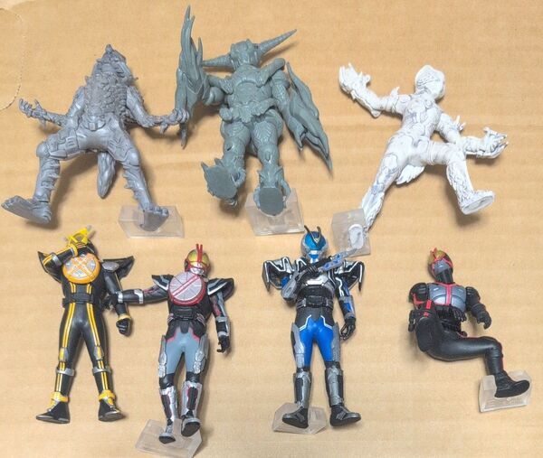 HG 仮面ライダー555 vol.1 vol.2 7点セット ファイズ カイザ ミューズ ドラゴン ウルフ ワイルドキャット