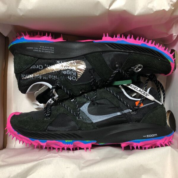 新品 NIKE off-white ナイキ ヴァージル・アブロー オフホワイト ズーム SNKRS ZOOM TERRA