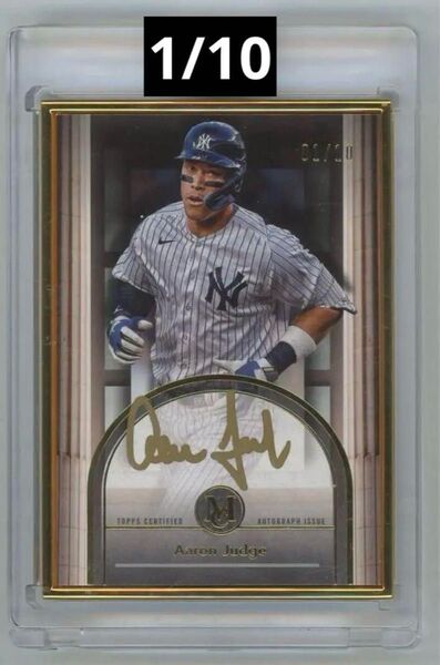 2024 Topps Aaron Judge auto ゴールドフレーム ファーストナンバー オンカードサイン アーロンジャッジ