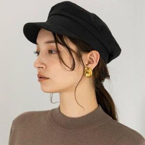 【SENCE OF PLACE】キャスケット/ブラック