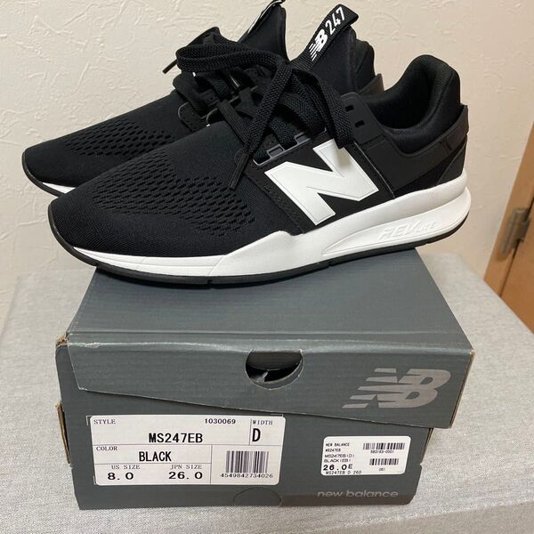 New Balance MS247EB スニーカー 26.0cm ブラック