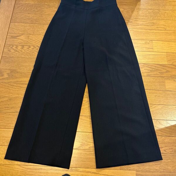 美品ZARA ワイドパンツ ブラックS