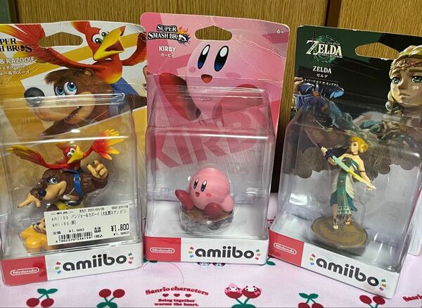 amiibo 3個セット カービィ ゼルダの伝説