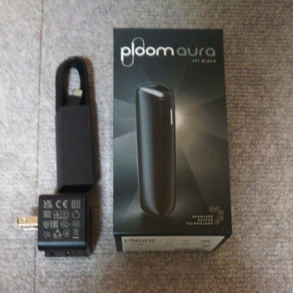 プルーム オーラ (Ploom AURA) スターターキット <ジェットブラック> 加熱式タバコ たばこ 本体 デバイス