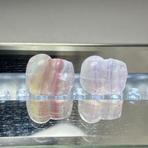 フローライト 貔貅 パーツ2個セット