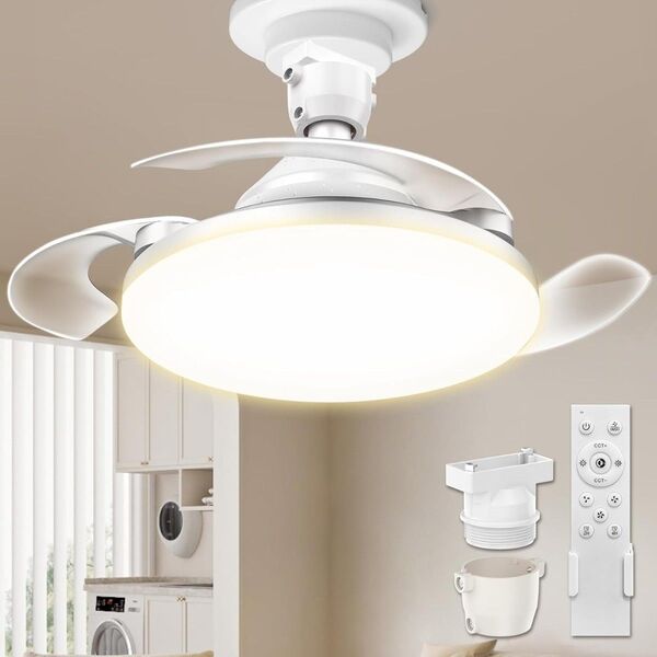 シーリングファンライト led ファン付き照明 E26 扇風機 34W 天井ライト 省エネ DCモーター 暑さ対策 リモコン