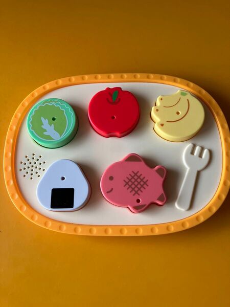 こどもちゃれんじぷち メロディー食べ物パズル 型はめパズル 知育玩具
