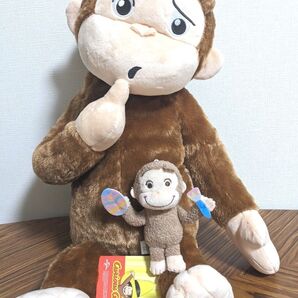 おさるのジョージ ぬいぐるみ 大小 2個セット