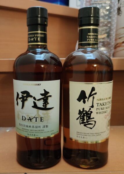 ニッカ 仙台宮城峡蒸留所謹製 伊達、竹鶴 700ml
