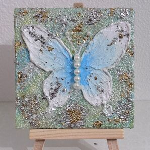 テクスチャーアート 絵画 絵の具 絵 インテリア 抽象画 美術 蝶々 装飾 キャンバス 原画 現代アート アート 動物画