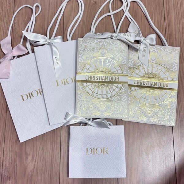 ショッパー 紙袋 Dior ディオール ショップ袋 ブランド ブランド紙袋 5枚セット まとめ売り