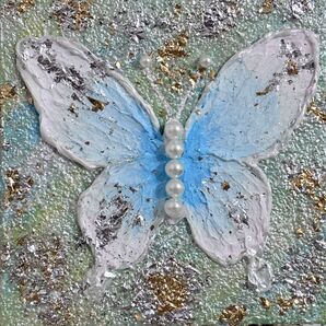 テクスチャーアート 絵画 絵の具 絵 インテリア 抽象画 美術 蝶々 装飾
