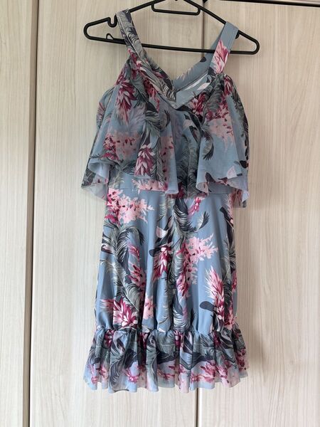 水着 花柄 ワンピース 大きいサイズ 4L