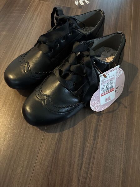 新品 mpetit青木美沙子さん しまむら ニナス ローファー Mサイズ 黒