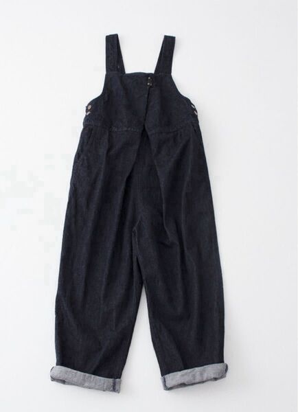 nest Robe デニムフロントホックサロペット