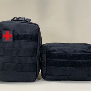【ブラック】 メディカルポーチ タクティカルポーチ ミリタリーポーチ モールシステム molle