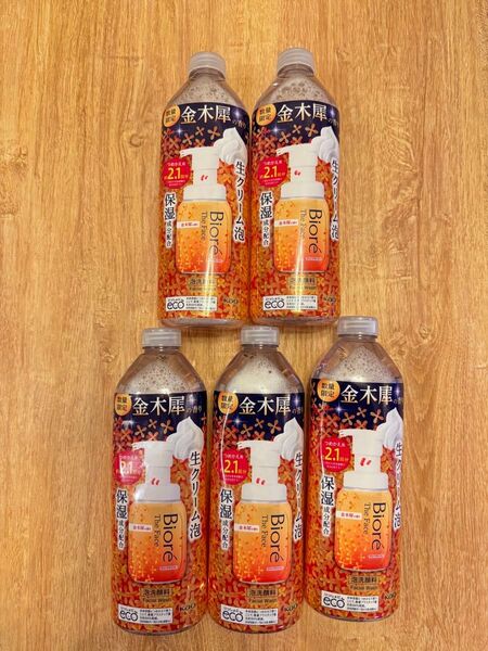 花王 ビオレ ザフェイス 泡洗顔料 金木犀の香り つめかえ用 340mL×5本