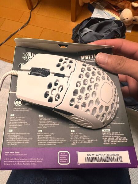 Cooler Master MM711 ゲーミングマウス ホワイト 未使用