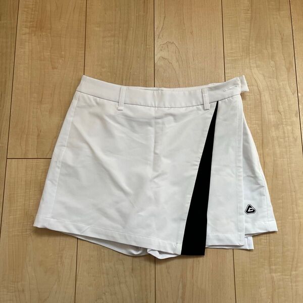PGMゴルフ レディース スカート ショートパンツ 白 巻きスカート風 春夏 XS