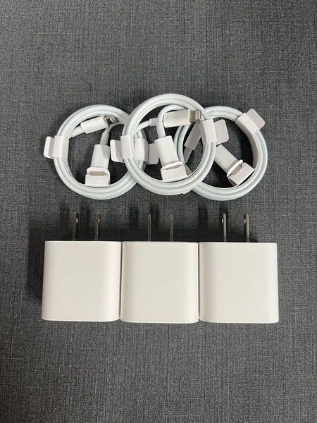 iPhoneタイプc ライトニングケーブル1m 20w 急速充電器 セット