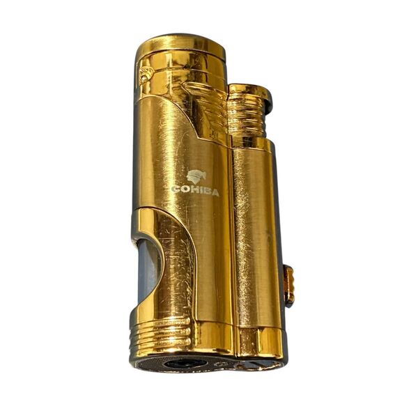 【クーポン利用可】COHIBA ガスライター ゴールド 高級感