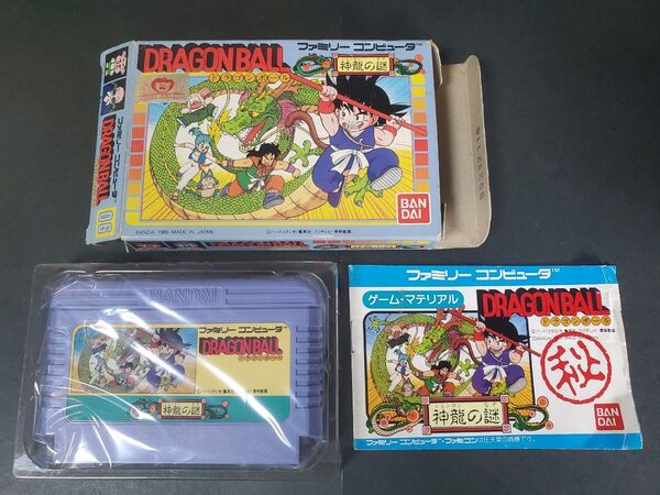 FC ドラゴンボール 神龍の謎 ファミコン 箱 説明書 付き ソフト