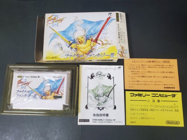 FC ファイナルファンタジー3 Ⅲ ソフト ファミコン 箱 説明書 付き