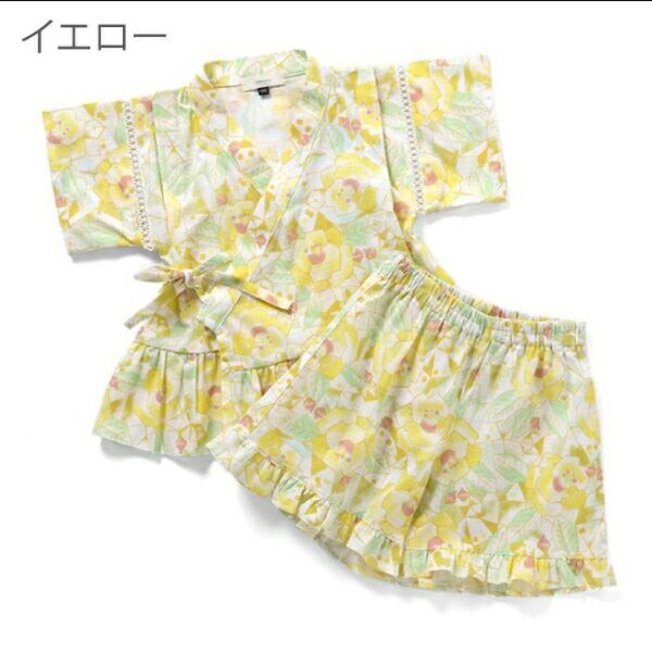 新品 セラフ 花柄 甚平