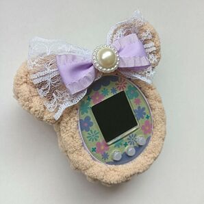 たまごっちみーつカバー ふわ可愛くまちゃん りぼん うす紫