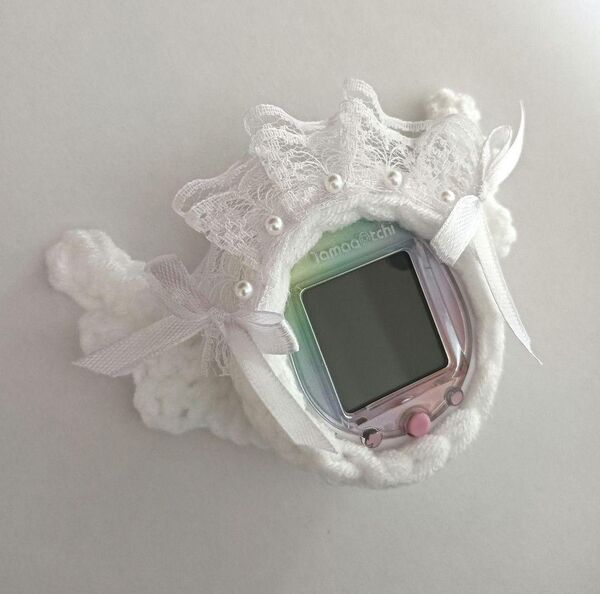 たまごっちスマート・ユニカバー ぶりぶりてんしちゃん レースりぼん パール☆