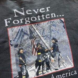 【逸品】9.11 neverforget god バクプリ スウェット トレーナー ボロ US古着 アメリカ 00s