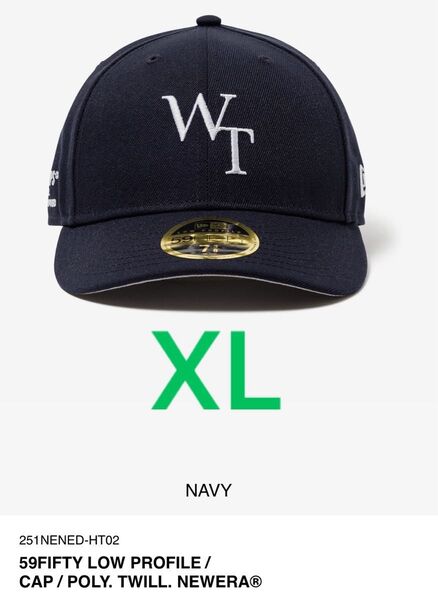 WTAPS 59Fifty Low Profile / Cap / Poly. Twill. Newera "Navy" XL