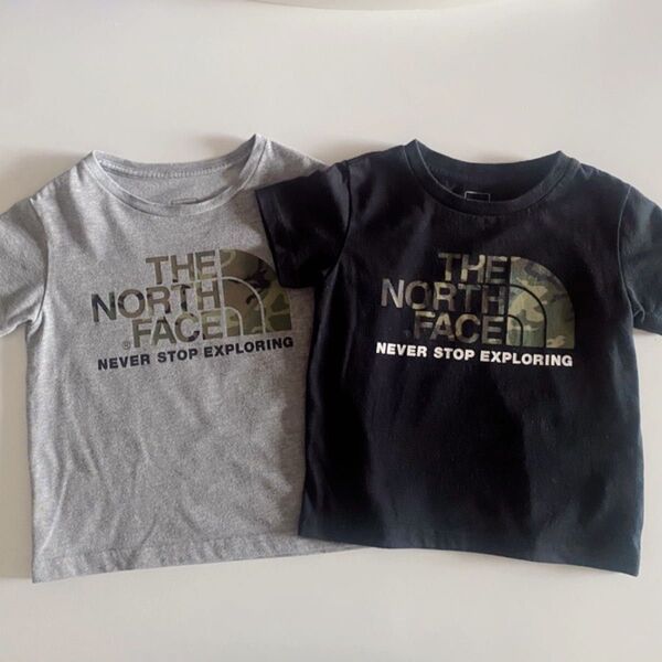 THE NORTH FACE ノース・フェイス Tシャツ カモロゴティー 2枚セット 100