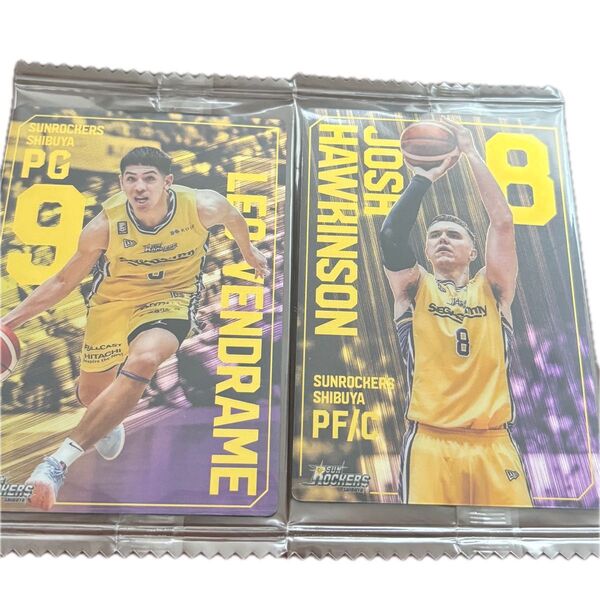 新品 Bリーグ カード 渋谷サンロッカーズ ホーキンソン ベンドラメ