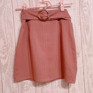 titty&Co. ミニスカート ベルト付き ピンク