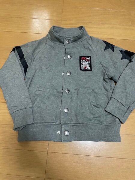 eabエーアーベー子供服 トップス ジャケットスウェット グレー 120