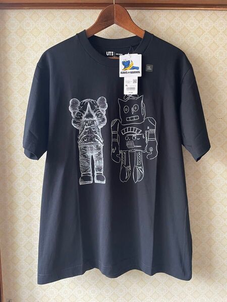 ユニクロ カウズ+ウォーホル UT ブラック XLサイズ 半袖Tシャツ UNIQLO KAWS コラボ 限定 476351