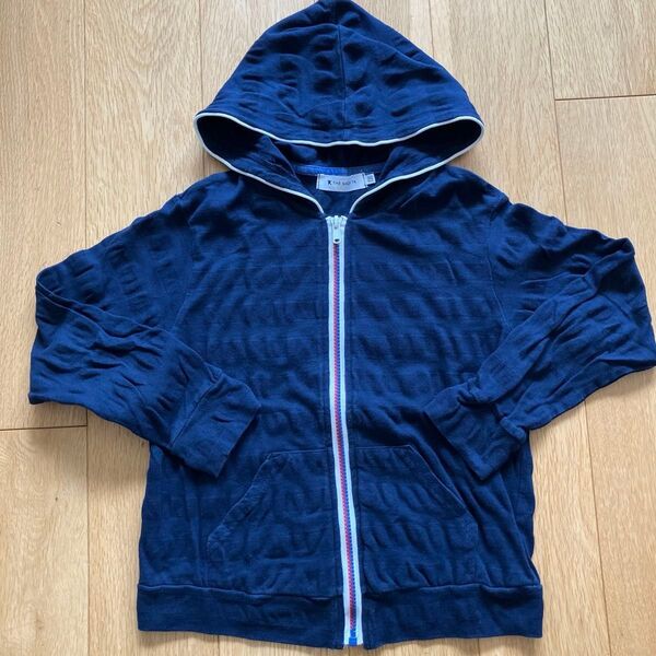 THE SHOP TK キッズサイズ フルジップパーカー ネイビー 130cm トップス