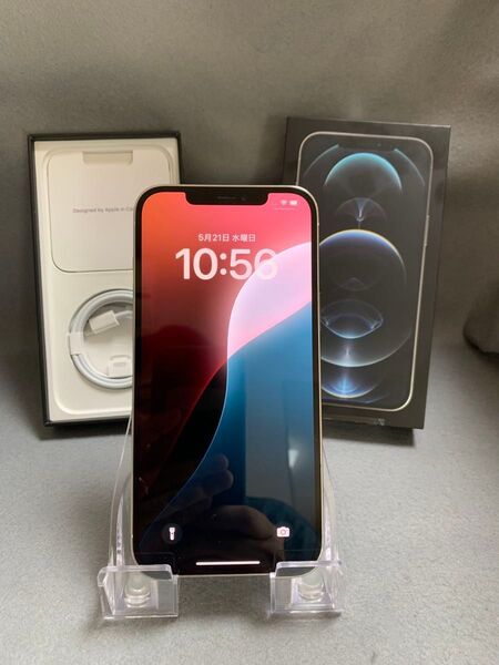 美品 Appleストア版 SIMフリー iPhone12 Pro Max 128GB シルバー色