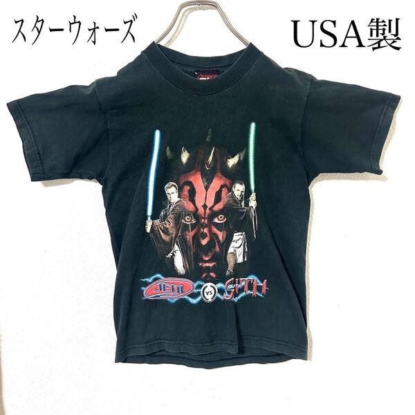 スターウォーズ USA製 00s Tシャツ 両面プリント ヴィンテージ M
