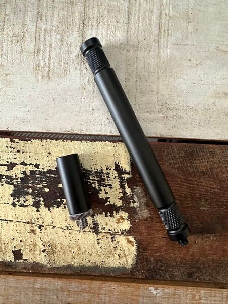 延長ロッド 延長ポール 自撮り棒 カメラ 三脚 一脚 1/4インチネジ付き 15cm+5cm