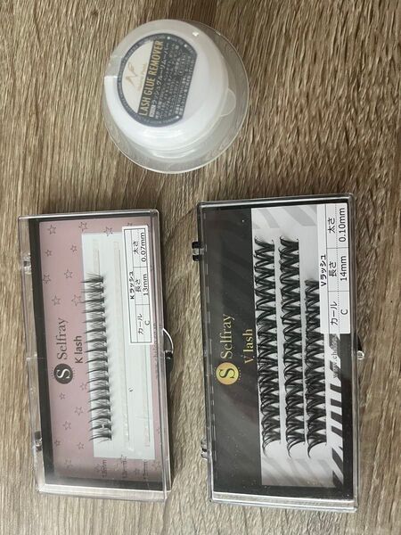 セルフレイ マツエク Vラッシュ、Kラッシュ Cカール +リムーバー