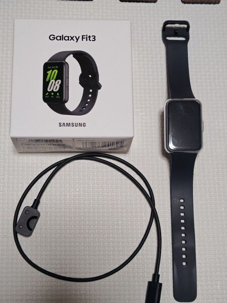 日本国内版 SAMSUNG Galaxy Fit3 スマートウォッチ ブラック