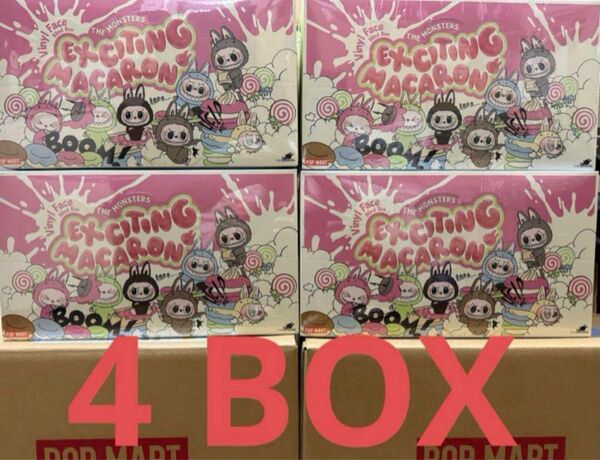 POP MART Vinyl Face × The Monsters Exciting Macaron 4BOX