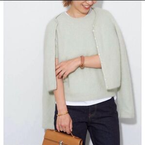 plage プラージュ Cashmere mix Furカーディガン