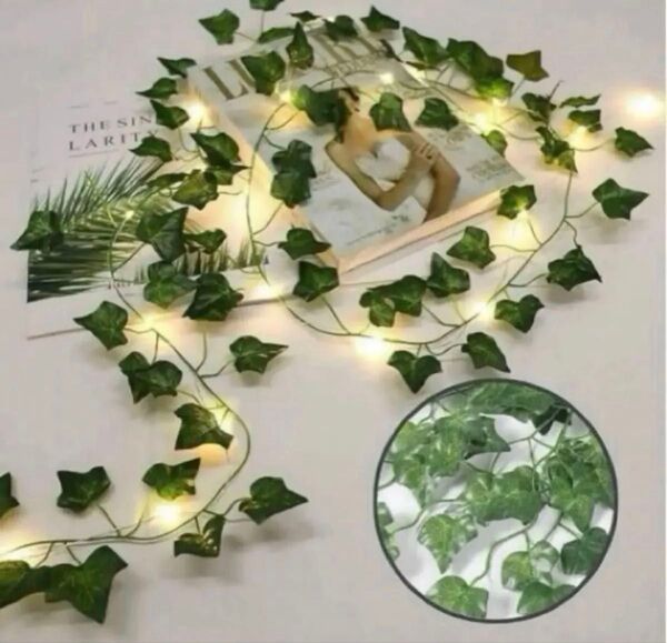 今話題の★フェイクグリーン 人工観葉植物 アイビー 造花 壁掛け 葉 12本★