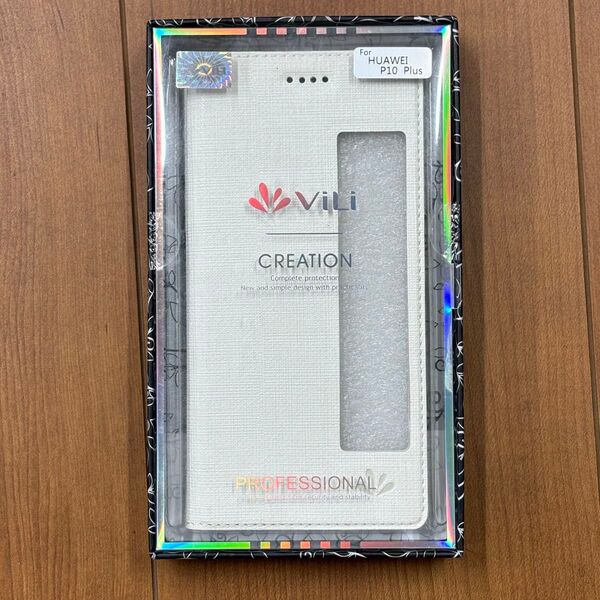 HUAWEI P10 Plus スマホケース 手帳型 ホワイト 新品未開封
